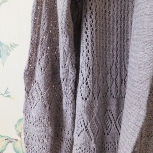 🦔🐾Flowy Lightweight Open Knit Tan Duster - Picture 2 of 13